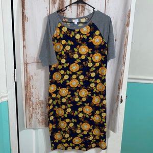 Lularoe Julia Dress size L. EUC.